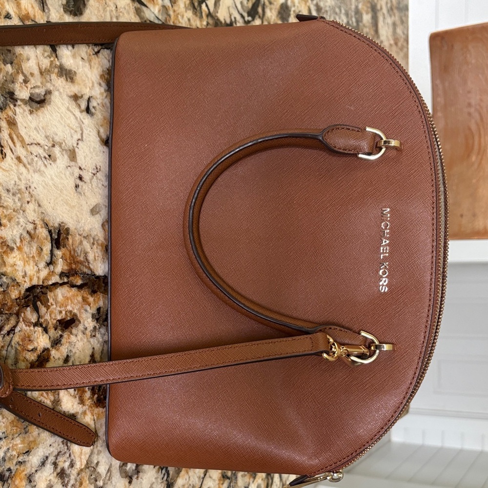 Michael Kors Tan Satchel Bag